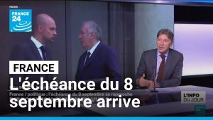 Politique française : l'échéance cruciale du 8 septembre