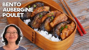 Poulet et Aubergines Japonaises : Bento Savoureux à Emporter