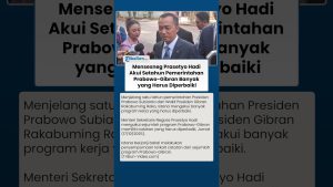 Prabowo-Gibran : Un an de gouvernance, des améliorations nécessaires