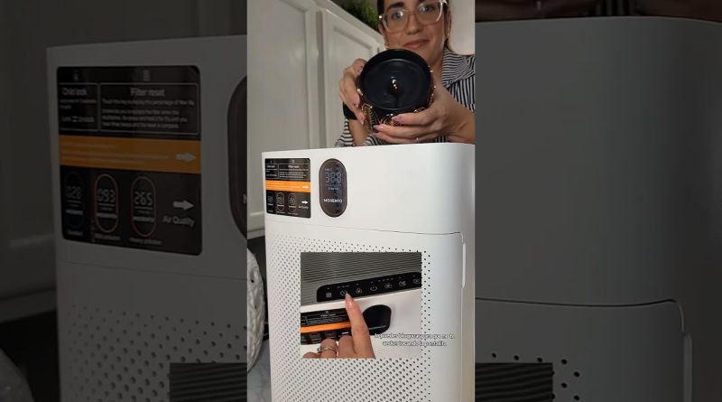 Purificateur d'air intelligent avec capteur de qualité – idéal pour la maison !