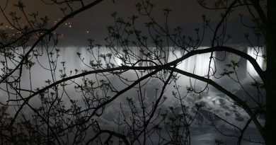 Canada, nature, mountains, Niagara Falls, Northern Lights, maple leaf, cityscape