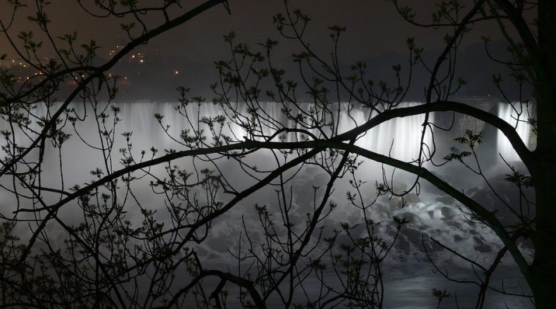 Canada, nature, mountains, Niagara Falls, Northern Lights, maple leaf, cityscape