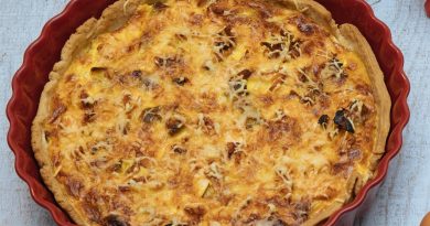 Quiche au thon oignons caramélisés