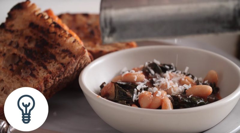 Ragoût rapide de chou frisé et haricots blancs