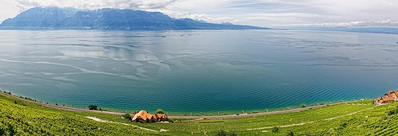 Switzerland, Alps, Matterhorn, lake, mountains, Swiss flag, Geneva