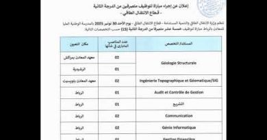 Recrutement : 15 Administrateurs 2ᵉ Grade (Échelle 11)