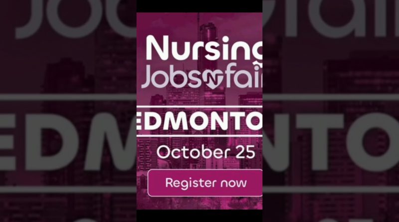 Salon de l'emploi en soins infirmiers à Edmonton
