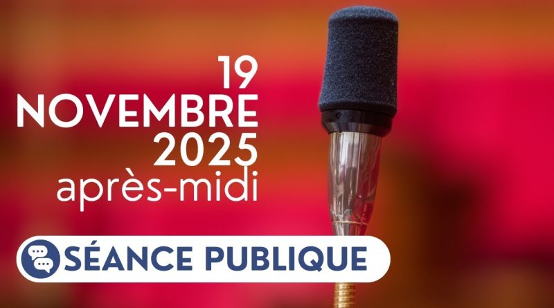 Séance publique du 19 novembre 2025, après-midi