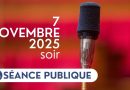 Séance publique du 7 novembre 2025 en soirée