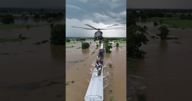 Secours en hélicoptère pendant la tempête : vidéo virale