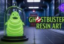 Slimer en résine UV : Édition Cloche Ghostbusters 👻