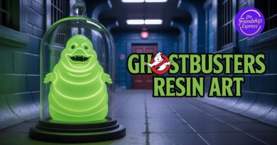 Slimer en résine UV : Édition Cloche Ghostbusters 👻