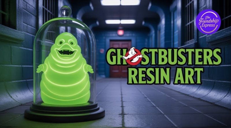 Slimer en résine UV : Édition Cloche Ghostbusters 👻