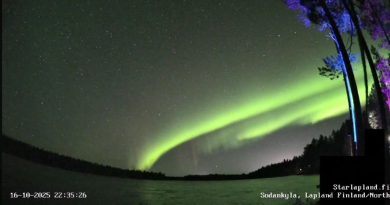 Sodankylä : 25 aurores visibles le 16 octobre