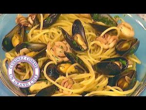 Spaghettis savoureux aux fruits de mer