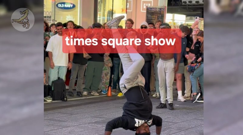 Spectacle à Times Square : un breakdance époustouflant à voir