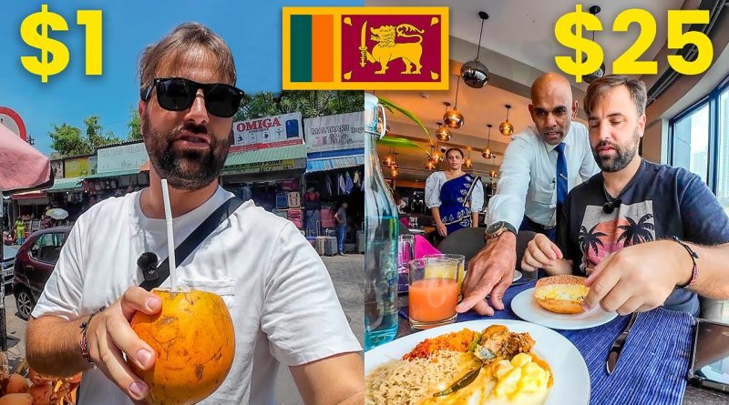 Street food à 1 $ contre buffet de luxe à 25 $ au Sri Lanka