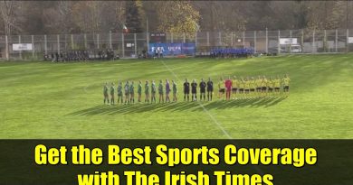 Suivez l'actualité sportive en temps réel avec The Irish Times !