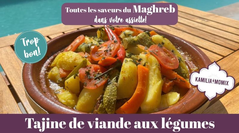 Tajine de bœuf savoureux aux légumes frais
