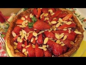 Tarte aux fraises à l'ancienne sans crème - Recette de Grand-Mère