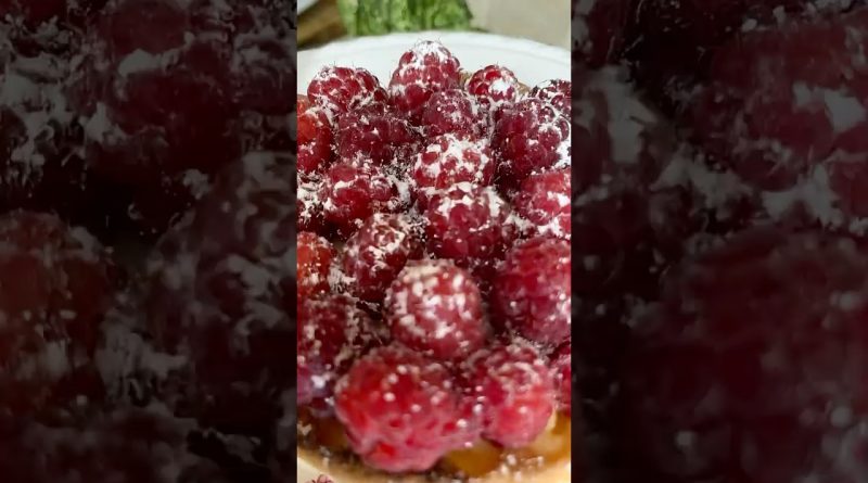 Tarte framboise maison avec crème pâtissière 🍓🥧
