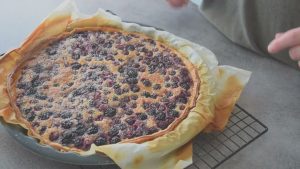 Tarte gourmande aux fruits surgelés