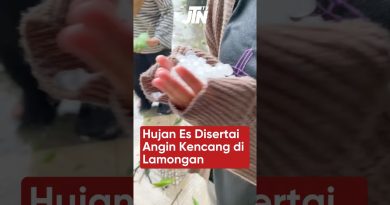 Tempête de grêle et vents violents à Lamongan