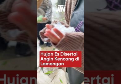 Tempête de grêle et vents violents à Lamongan