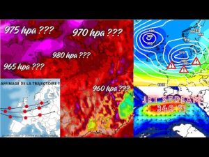 Tempête explosive : trajectoire et vents > 100 km/h !