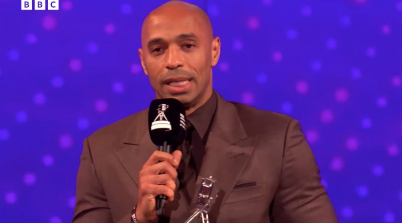 Thierry Henry honoré par la BBC pour l'ensemble de sa carrière