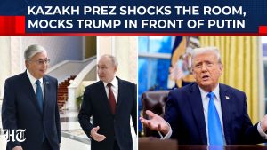 Tokayev se moque de Trump et loue Poutine lors de sa visite