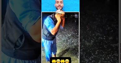 Un homme se repent sous la grêle : un moment touchant