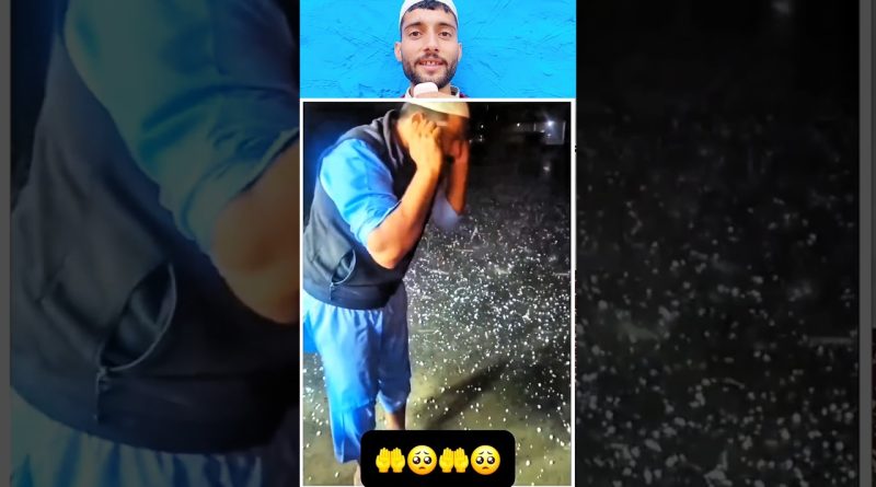 Un homme se repent sous la grêle : un moment touchant