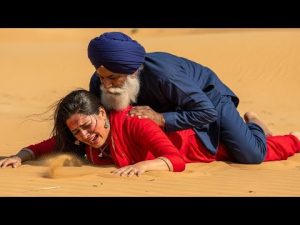 Une fille seule au Registan : la réaction d'un vieil homme