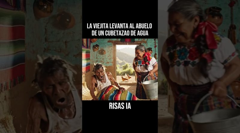 Une vieille dame arrose son mari pour le réveiller 😂