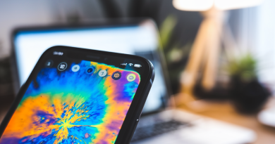 Écran de smartphone montrant une image thermique infrarouge 4K