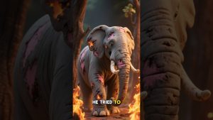 Vérité sur l'éléphant brûlé d'Etosha : l'image est réelle ! ✅