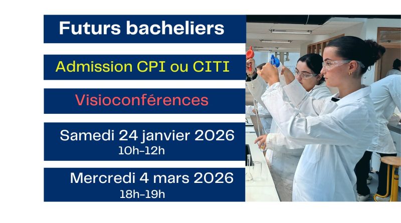 Visioconférence Samedi 24 janvier 2026 : admissions en classes prépas intégrées - ENSCR