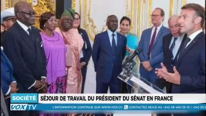 Visite officielle en France du Président du Sénat, Pierre Ngolo