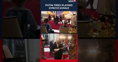 Vladimir Poutine découvre le Komuz au Kirghizistan