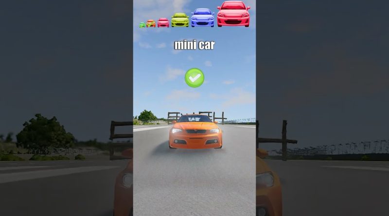 Voitures Big & Small face aux troncs dans Hbayb - BeamNG.Drive