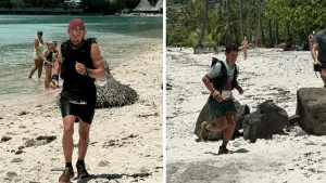 Yoann Lecauchois 1er à l'Ultra trail Moorea, Delbi Villa Gongora, 2ème, après s'être perdu