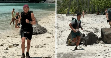 Yoann Lecauchois 1er à l'Ultra trail Moorea, Delbi Villa Gongora, 2ème, après s'être perdu