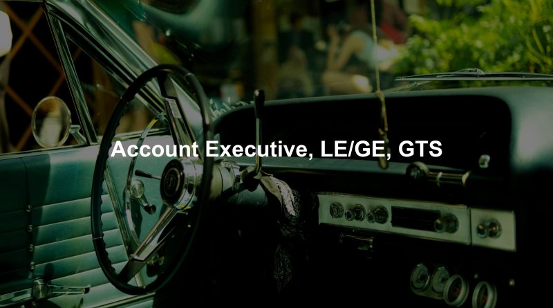 Account Executive, LE/GE, GTS