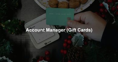 Account Manager (Gift Cards)