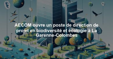 AECOM ouvre un poste de direction de projet en biodiversité et écologie à La Garenne-Colombes