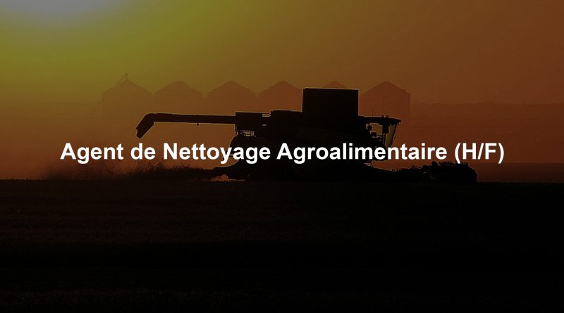 Agent de Nettoyage Agroalimentaire (H/F)