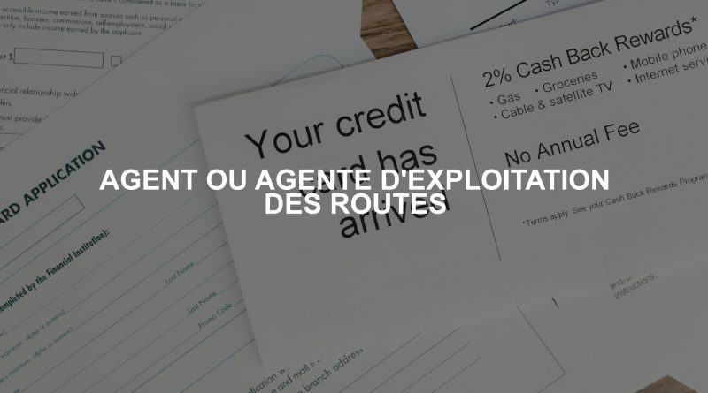 AGENT OU AGENTE D'EXPLOITATION DES ROUTES