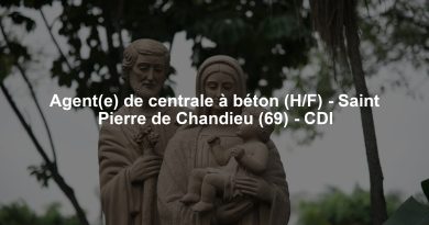 Agent(e) de centrale à béton (H/F) - Saint Pierre de Chandieu (69) - CDI