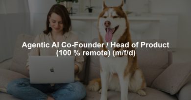 Agentic AI Co-Founder / Head of Product (100 % remote) (m/f/d)